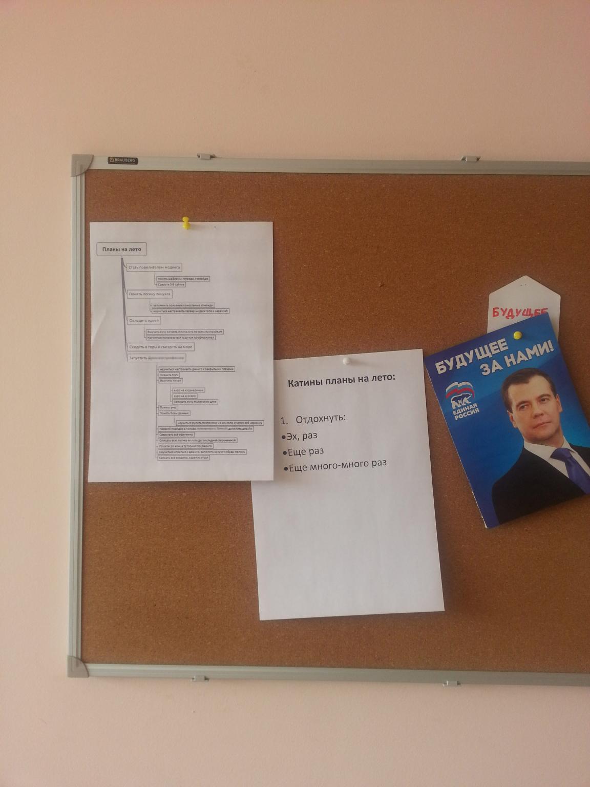 Сашины и Катины планы на лето